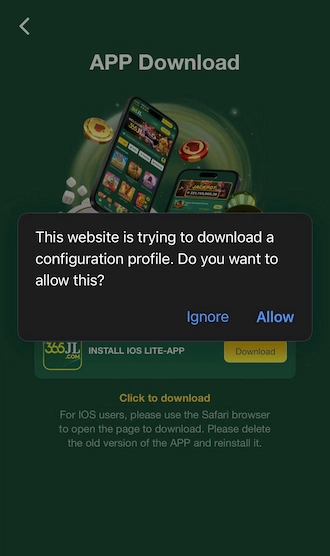 Step 3: Click "Allow"
